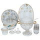 طقم سفرة بورسلان السيف غاليري، 62 قطعة - ابيض ذهبي product image 1