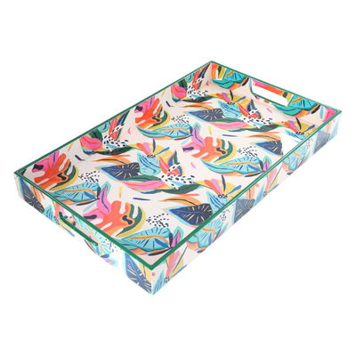 Al Saif Gallery plastic serving topper, 20 x 12 x 2 cm, rectangular, green-coloured product image 4