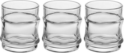 طقم كاسات عصير زجاج السيف غاليري، 3 قطع - شفاف product image 1