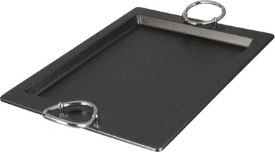 طقم صواني تقديم استيل الجهوري، 3 قطع - اسود لامع product image 3