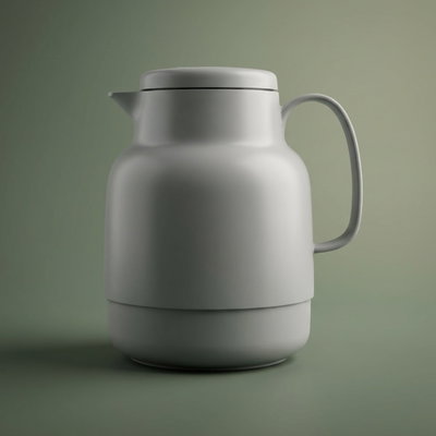 Helios thermos, 1.3 liters, glass inner container, plastic outer shell - light gray product image 1