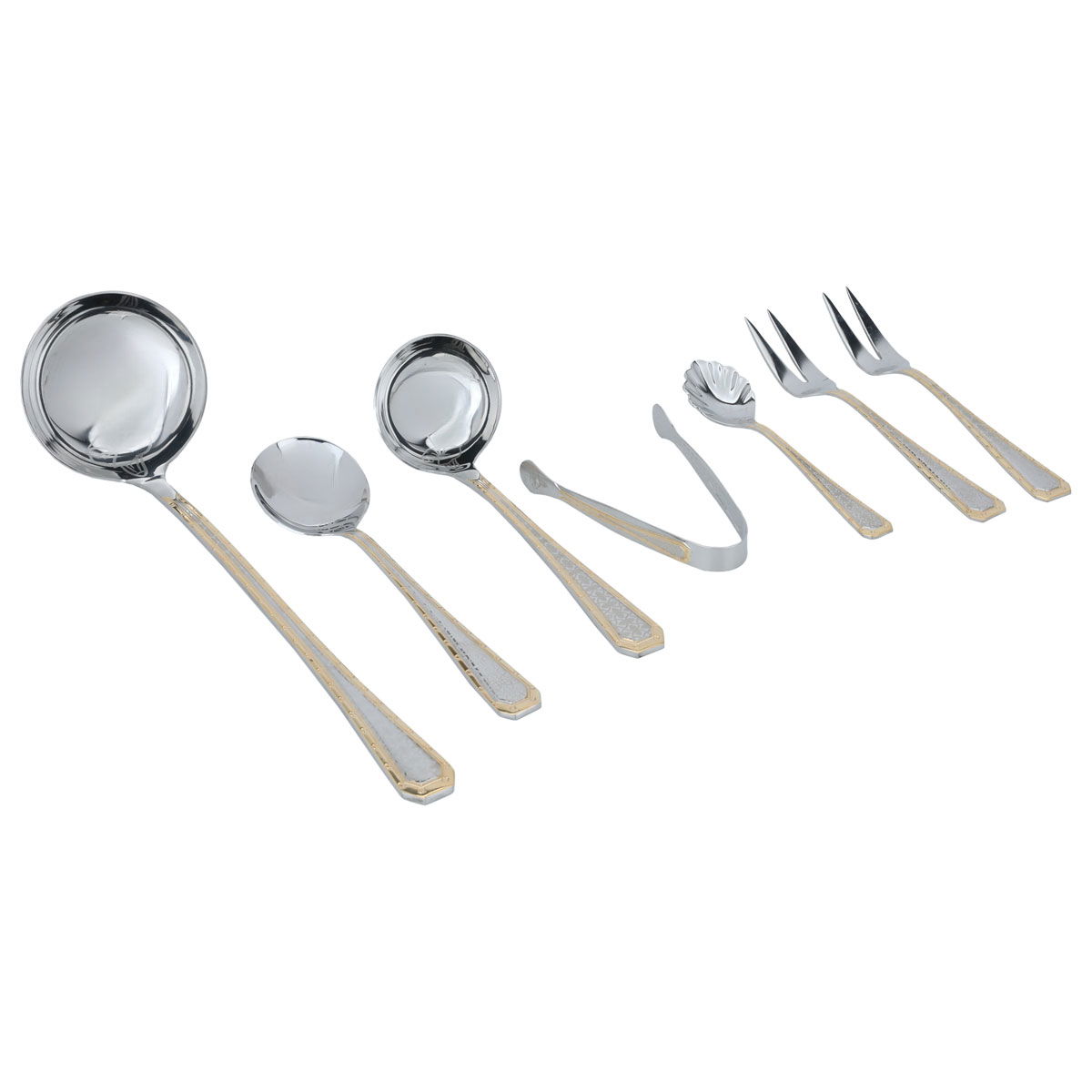 طقم ملاعق استيل السيف غاليري، شنطة جلد أزرق، 72 قطعة - فضي product image 5