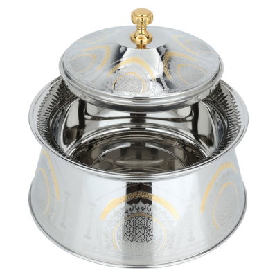 حافظة طعام استيل ماجليت، 2.5 لتر، منقوش - فضي product image 3