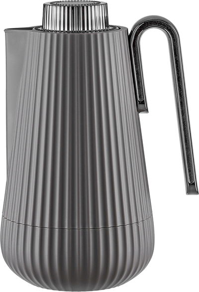 Glory Sumo Thermos, 0.7 Liter, Nickel Handle, Glass Interior, Pump - Glossy Black Cappuccino product image 1