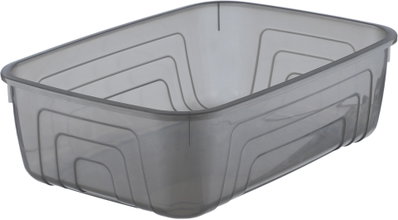 طقم حافظات تخزين طعام بلاستيك هيرفين، 5 قطع، مستطيل - رمادي غامق product image 5