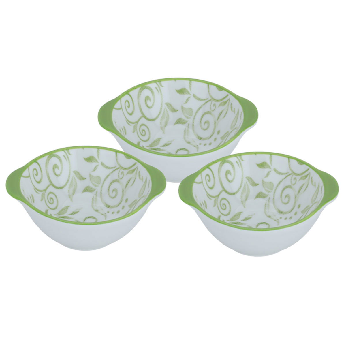 Al Saif Gallery porcelain bowl set, 3 pieces, round - white product image 2