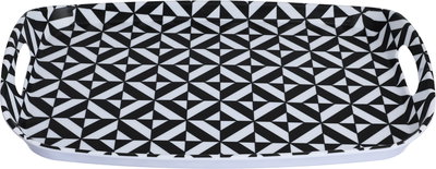 طوفرية تقديم ميلامين السيف غاليري، 35.2x24x4.5 سم، مستطيل -  أبيض أسود product image 1