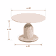 طقم طاولات سيراميك و معدن، 7 قطع - اسود بني product image 4