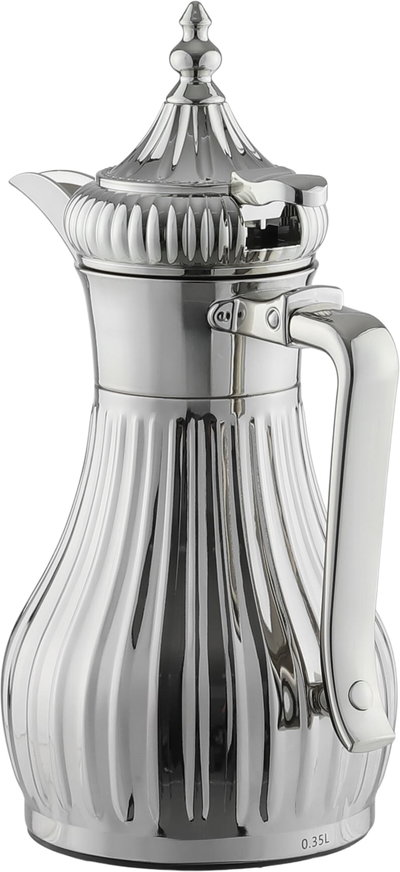 ترمس تميم 5 السيف غاليري، 0.35 لتر، حافظة داخلية زجاج، هيكل خارجي استيل - فضي product image 3