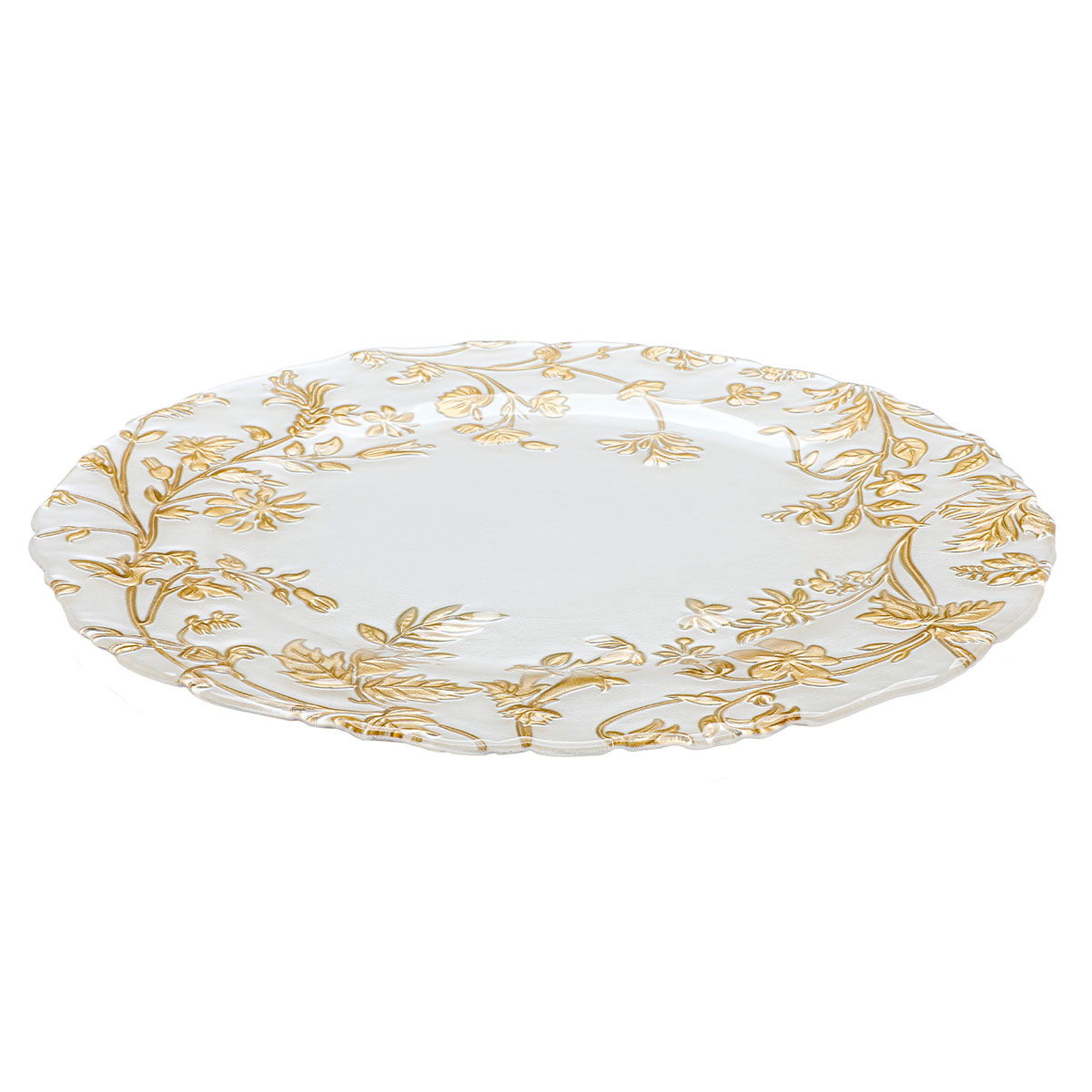 Al Saif Gallery Glass Serving Plate, 31X31X1 Cm - Pearly White product image 1