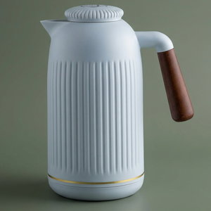 Everest Jayda Thermos, 1 liter, thermal glass inner shell, plastic outer shell - white product image