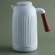 Everest Jayda Thermos, 1 liter, thermal glass inner shell, plastic outer shell - white product image 1