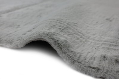 سجاده مارشميلو شكل مستطيل، 1.60×2.30 سم، صنع آلياً - رمادي فاتح product image 4