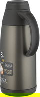 ترمس شاها، حافظة داخلية ستانلس ستيل1.1 لتر، ضغاط - رمادي غامق product image 2