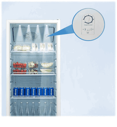 ثلاجة نوفروست ميديا، 353 لتر، انفرتر، عرض، MDRZ523FZF01D - ابيض product image 6