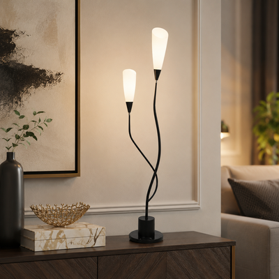 اباجورة طاولة معدن، 60x10 سم - اسود product image 3
