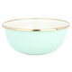 Al Saif Gallery Steel Bowl, 16 cm, with lid, light green product image 1