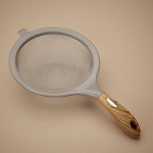 Al Saif Gallery silicone grill, wooden handle, silicone edge, 8 cm - grey product image
