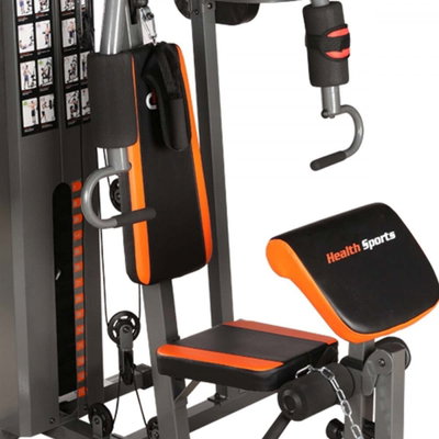 مقعد رفع اثقال متعدد الخامات هيلث كير، حتي وزن 120 كجم - اسود احمر product image 6