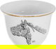 Al Saif Gallery Arabic coffee cups set, 12 pieces, 90 ml, horse pattern - beige product image 2