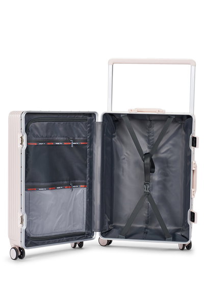 طقم شنط سفر بولي كربونات ليمرا، 2 مقاس، 4 عجلات، LMA-1900 - وردي product image 7