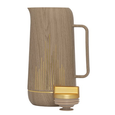 Glory Harmony Glass Thermos, 1 liter, plastic-wooden outer shell product image 2