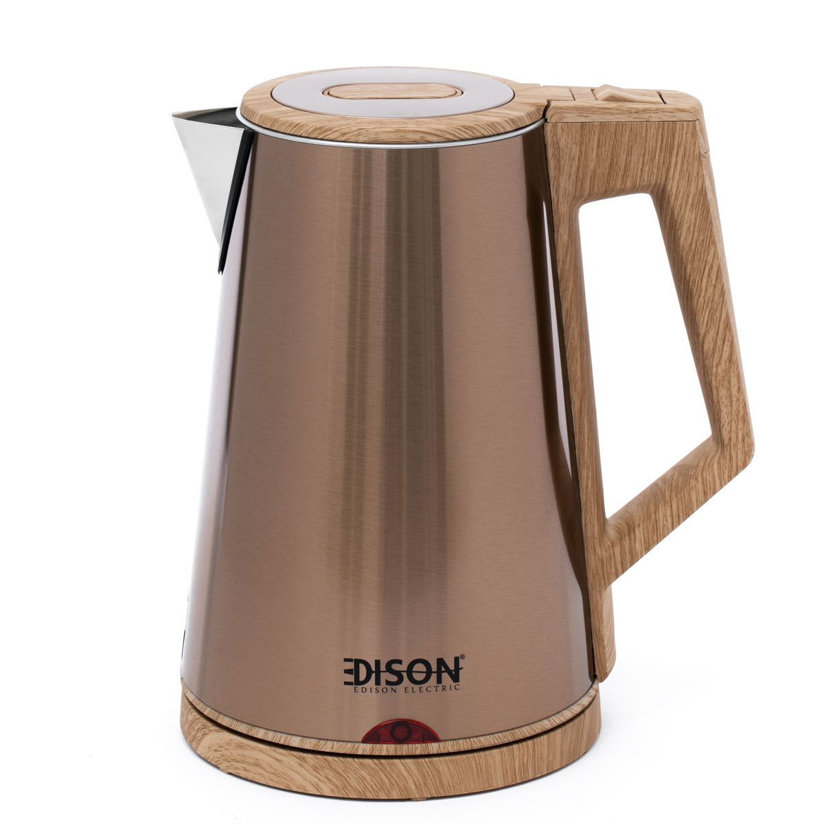 Edison Kettle, 1.7 Liter, 2150 Watt, Wooden Handle - Light Brown product image 1