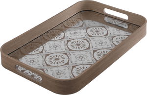 طقم طوفريات خشب السيف غاليري، مستطيل، 2 قطعة - بني خشبي product image 2