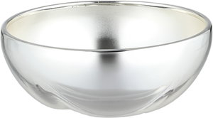 تمرية ستانلس ستيل السيف غاليري، غطاء معدني ذهبي، 11 سم - فضي لامع product image 2