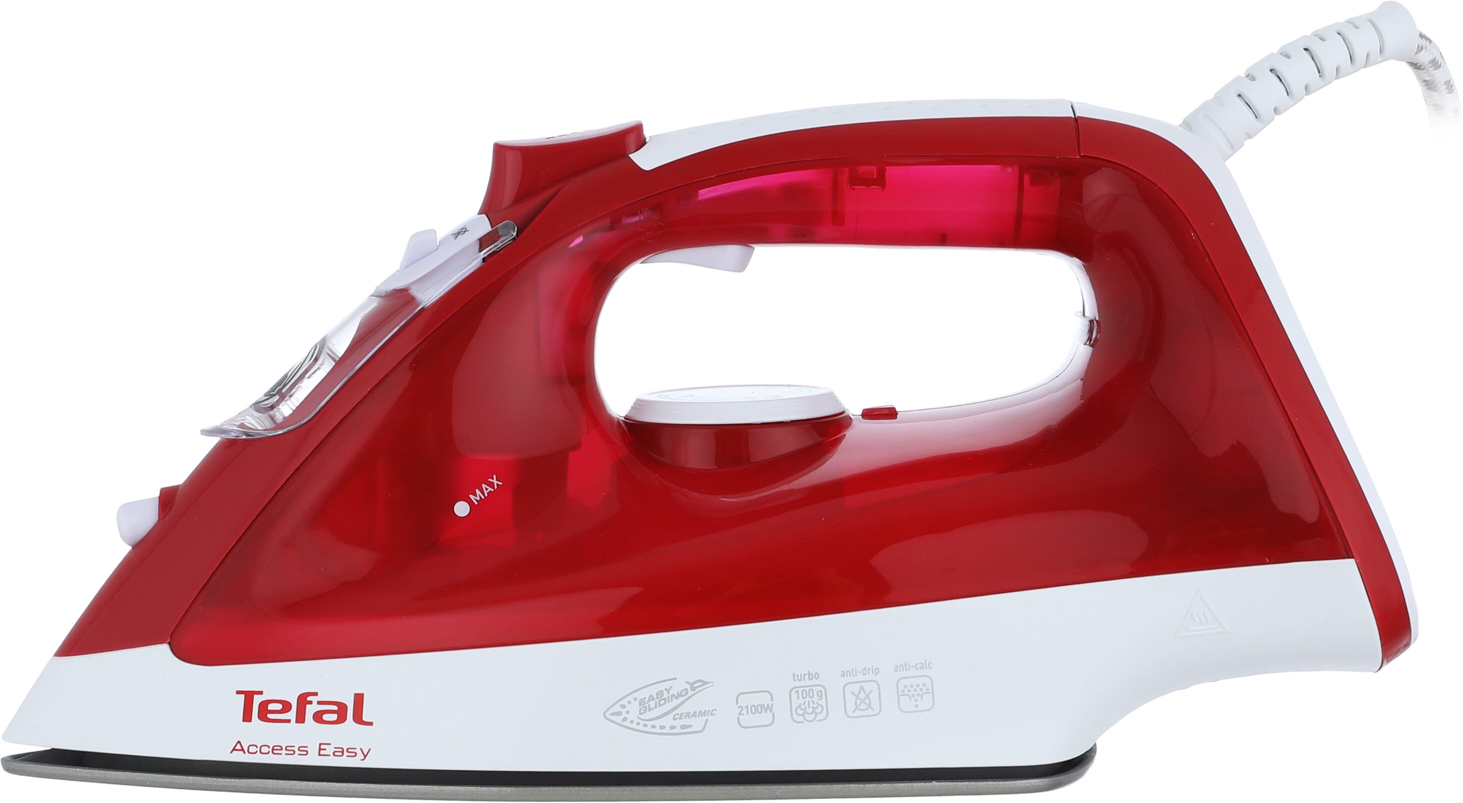 مكواة بخار تيفال، 2100 واط، قاعدة سيراميك - أحمر product image 2