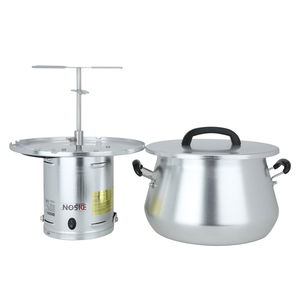 قدر الأكلات الشعبية الكهربائي إديسون، 10لتر، 100واط، APG-CP9000- فضي product image 4