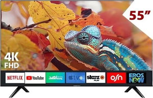 تلفزيون سمارت بدون اطار اركيو، 55 بوصة، 4K UHD، شاشة LED، نظام ويب او اس، ريموت كنترول، RO-55LPW - اسود product image
