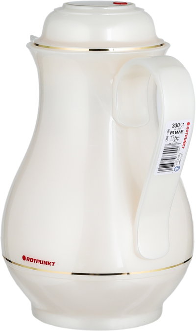 Rotpont 330 Thermos, 1 Liter, Glass Inner Container, Plastic Outer Body - Off White product image 3