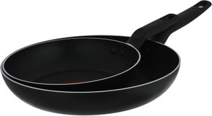 طقم طاوات الومنيوم تيفال، 20 - 26 سم، قطعتين - اسود product image 2
