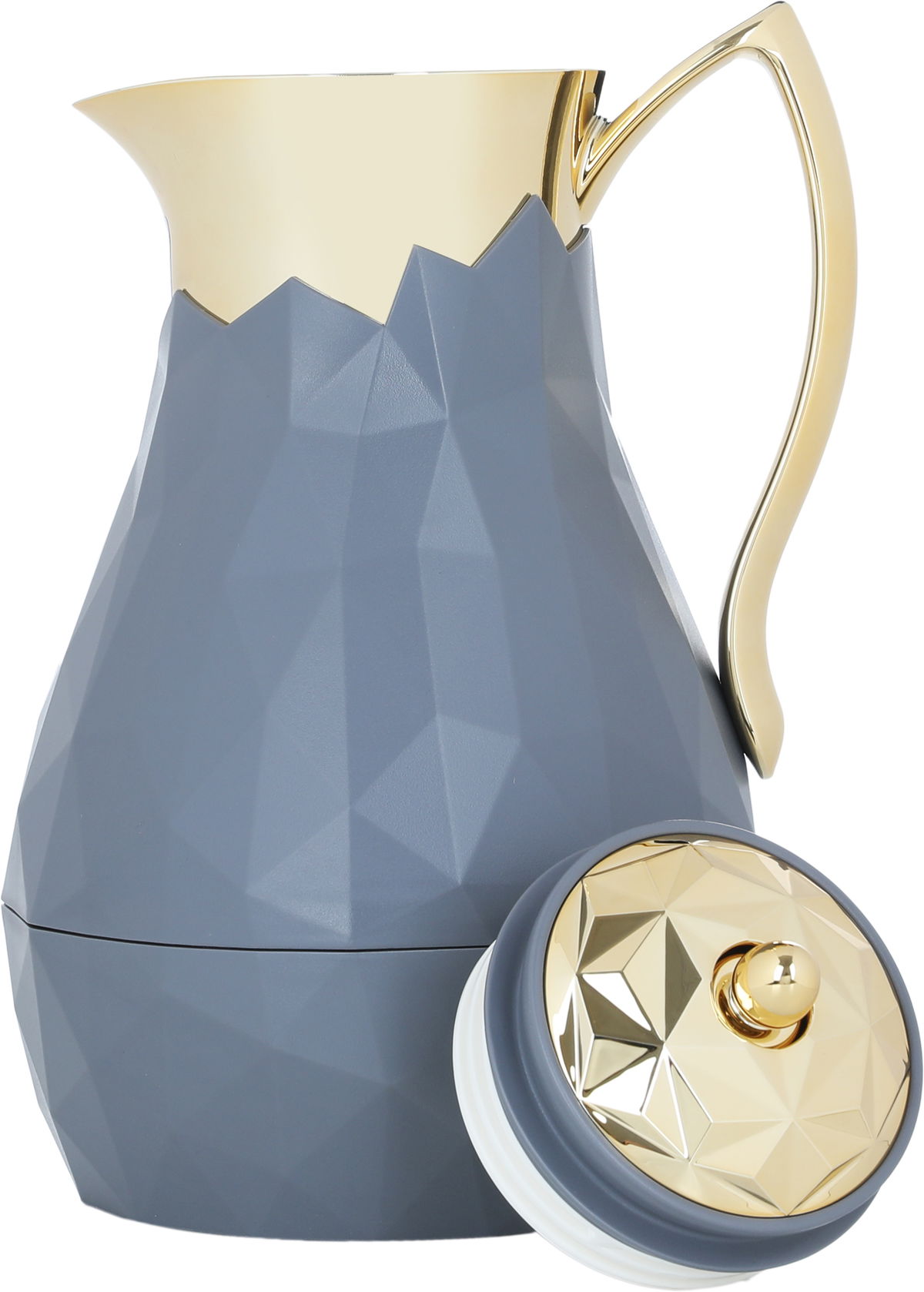 Everest Diamond Thermos, 1 liter, glass inner shell, plastic outer shell - dark grey product image 4