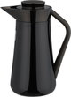 Al-Saif Gallery Al-Huda Stainless Steel Thermos, 0.7 Liter, Dark Wooden Handle, Self-Service, Push-Button - Glossy Black product image 2