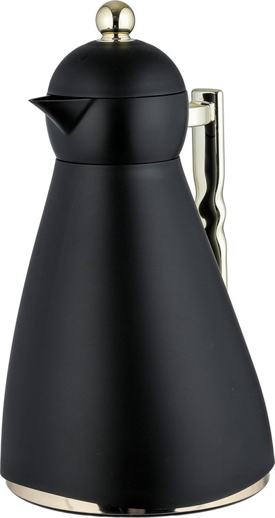 Noor Plastic Glory Thermos, 1 Liter, Glass Inner Container, Push Button, Gold-Black Handle product image 4