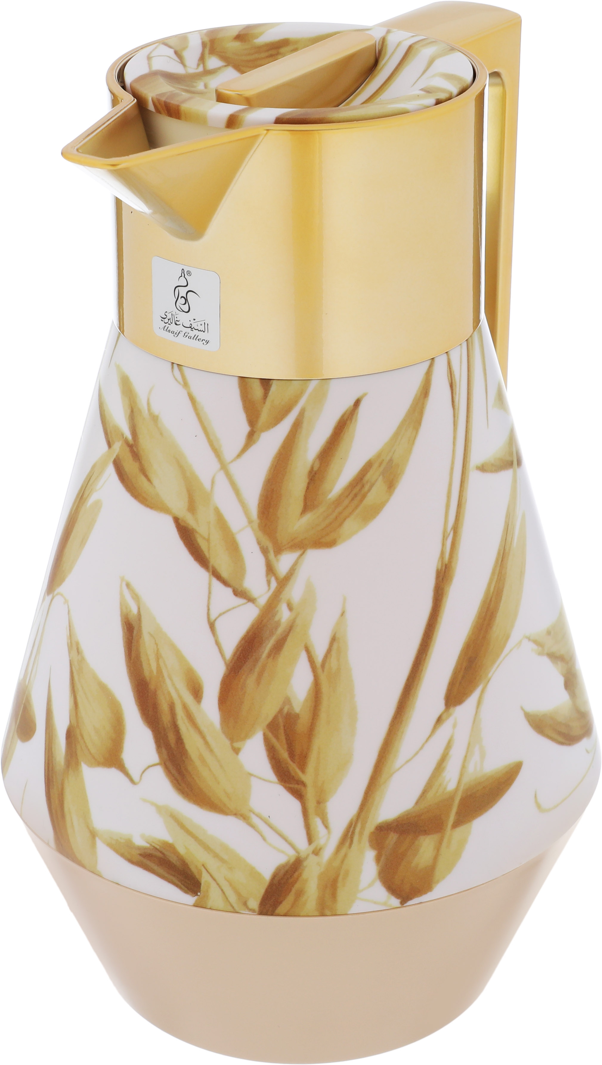 Everest Lydia Thermos, 1 liter, thermal glass inner shell, plastic outer shell - gold product image 3