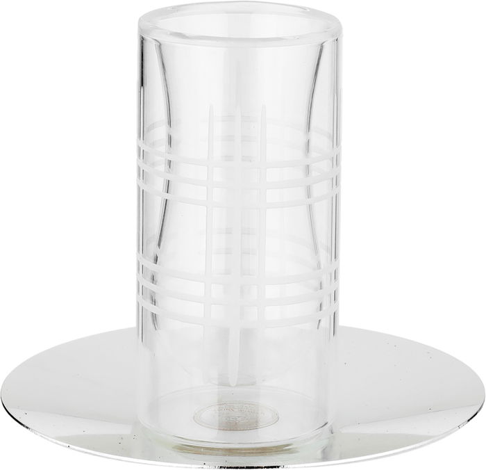 طقم تقديم شاي وقهوة زجاج واستيل السيف غاليري، 18 قطعة - شفاف فضي product image 3