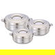 طقم حافظات طعام استيل ماكسيما، بأيدي، 3 قطع - فضي product image 1