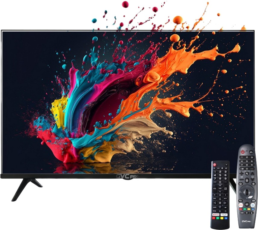 GVC Pro 43GW6100 Smart TV, 43-inch, 4K, Magic Remote, WebOS, Built-in Receiver, Free Wall Mount - Black product image