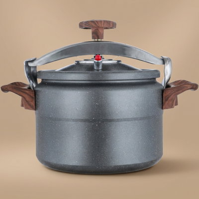 Al Saif Gallery Granite Pressure Cooker (Volcano), 9 Liters - Grey product image 1