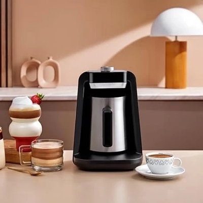 Arzum Okka SpinPro Turkish Coffee Maker, 700W, LED, Slow Brewing, Coffee Pot, 1-5 Cups, Smart Overflow Prevention, 8 Programs, OK0026-K - Black/Silver product image 8