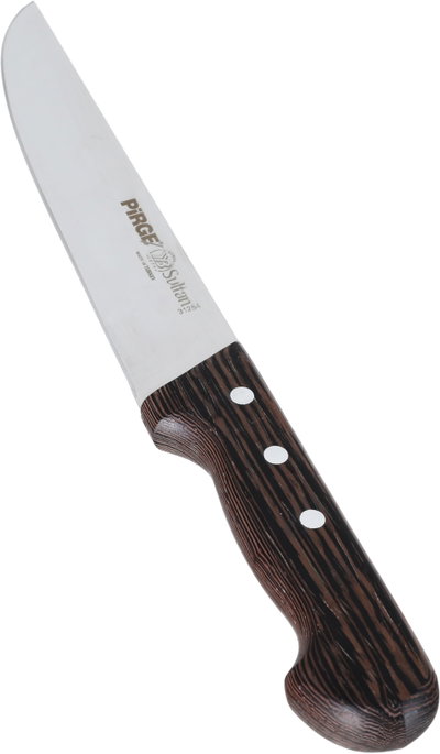 Al Saif Gallery steel knife, size 21 cm, wooden handle - black product image 2