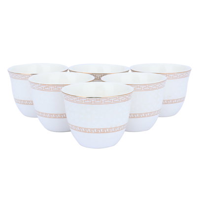 Al Saif Gallery porcelain glassware and cups set, 27 pieces - white product image 3