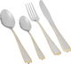 Al Saif Gallery steel knife set, 6 pieces, gold-silver pattern product image 1