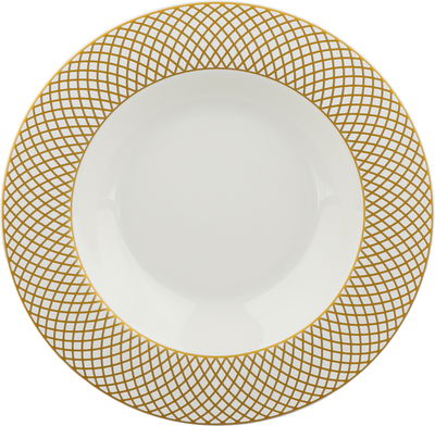 Al Saif Gallery Porcelain Dinnerware Set, 24 Pieces, Patterned - White Gold product image 3