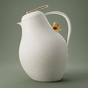 Al Saif Gallery Dora thermos, 1.5 liters, thermal glass inner container, plastic outer shell - white product image