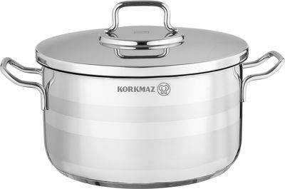 Korkmaz Astron Steel Cookware Set, 7 Pieces - Silver product image 4