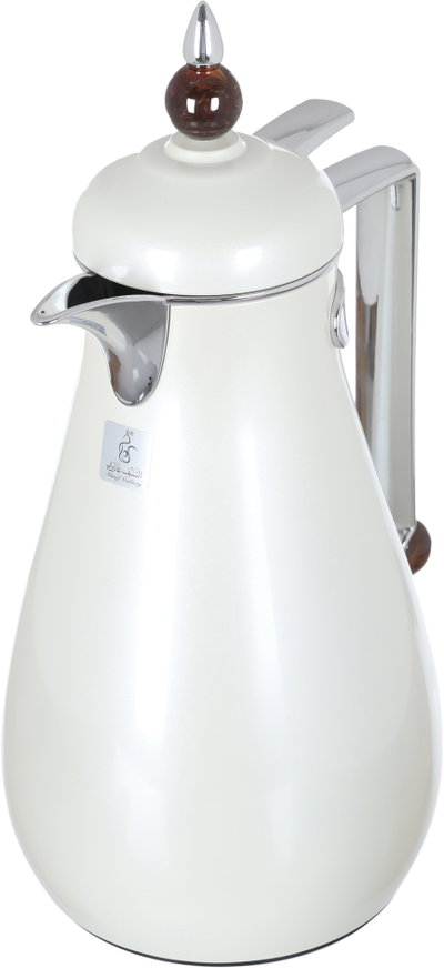 Al Saif Gallery Crystal Thermos Set, 1/0.7 litre, tofaria, thermal glass inner container, stainless steel outer shell - pearl product image 8